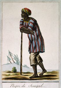 Senega Negro, barevná rytina z Encyclopedie des Voyages, Jacques Grasset de Saint-Sauveur (1757-1810) od Jacques Grasset de Saint-Sauveur