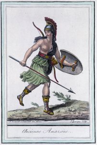 Stará Amazonka – v “”Encyklopedie cest”” od Grasset St Sauveur, ed. 1796 od Jacques Grasset de Saint Sauveur