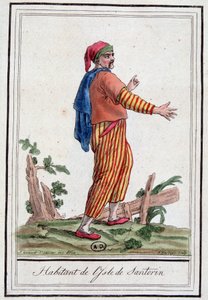 Muž z ostrova Santorini od Jacques Grasset de Saint Sauveur