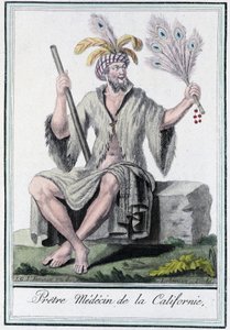 Kněžský lékař z Kalifornie – v „“Encyklopedie cest”” od Grasset Saint Sauveur, ed. Paříž 1796 od Jacques Grasset de Saint-Sauveur