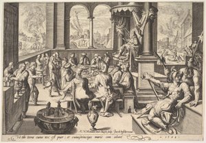 Alegorie vlády dětského krále, 1588. od Jacques II de Gheyn