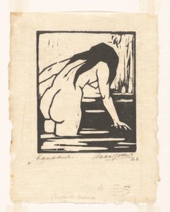 Koupající se žena (původní název na objektu) od Jacques Jeichienus Ottens (signed by artist)