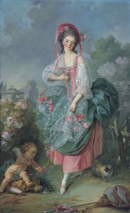 Baletka Marie-Madeleine Guimard 1743-1816 jako Terpsichore od Jacques Louis David