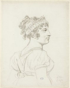 Busta Caroline Bonaparte, princezny Murat, královny Neapole od Jacques Louis David