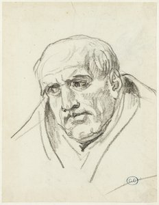 Busta staršího muže od Jacques Louis David