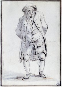 Kreslený film Honore Gabriel (Honore-Gabriel) Riqueti, hrabě z Mirabeau (1749-1791) z Ainu. Kresba Jacquese Louise Davida (1748-1825) 18. století. Ztlumit. 0,17x0,12 m. Paříž, muzeum Louvre od Jacques Louis David