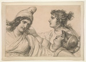 Kompozice se třemi postavami od Jacques Louis David