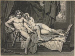 Amor a Psyché od Jacques Louis David