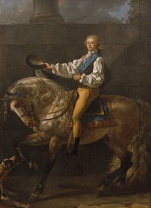 Jezdecký portrét Stanisława Kostky Potockiho od Jacques Louis David