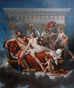 Francouzsky: Mars désarmé par Vénus Mars Being Disarmed by Venus (Mars odzbrojený Venuší) od Jacques Louis David
