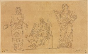 Bohové a bohyně od Jacques Louis David
