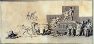 Le triumphe du peuple francais Kresba a la mine de lead Jacques Louis David (1748-1825) 1793 Paříž, Musee Carnavalet od Jacques Louis David
