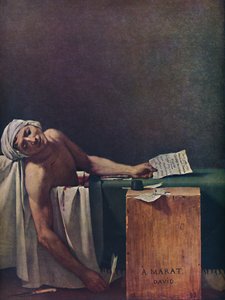 Marat assassiné, Smrt Marata, 1793, 1937.