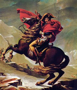 Napoleon Crossing the lps od Jacques Louis David