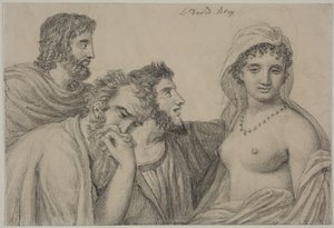Phryné před svými soudci od Jacques Louis David