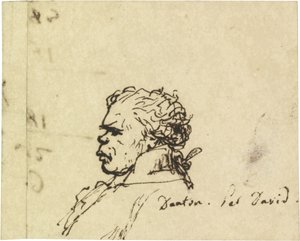 Portrét Georgese Jacquese Dantona 1759-1794 od Jacques Louis David