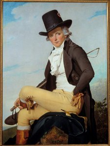 Portrét Pierra Seriziata (1757-1847), pohledného bratra umělce Malba Jacquese Louise Davida (1748-1825) 1795, olej na dřevě, rozm. 1,29x0,95 m - Portrét Pierra Seriziata (1757-1847), umělcova švagra. Obraz od Jacquese Louise Davida ( od Jacques Louis David