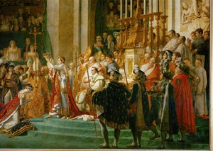 Napoleonova korunovace v Notre-Dame ... od Jacques Louis David