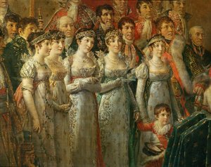 Napoleonova korunovace v Notre-Dame ... od Jacques Louis David