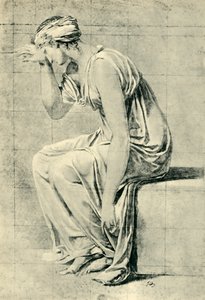 Sedící žena, konec 18.-začátek 19. století, 1943. od Jacques Louis David