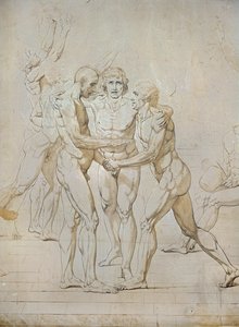 Skica k přísaze v Jeu de Paume... od Jacques Louis David