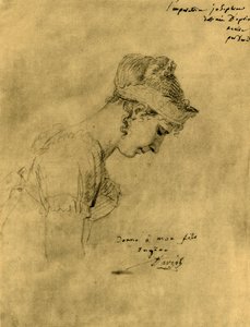 Náčrt Josephine na Napoleonově korunovaci, 2. prosince 1804, 1921. od Jacques Louis David