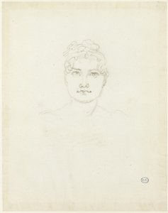 Skica ženské hlavy od Jacques Louis David