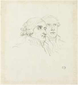 Studie pro distribuci orlů: Archi-Chancelier, Cambacérés a Archi-Trescrier, Lebrun od Jacques Louis David