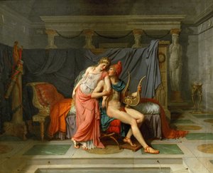 Lásky Heleny a Paříže od Jacques Louis David