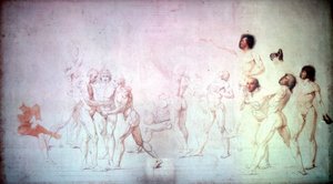 Přísaha na tenisovém kurtu, 1791. od Jacques Louis David