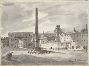 Piazza del Popolo od Jacques Louis David