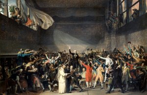 Přísaha na tenisovém kurtu, 20. června 1789 od Jacques Louis David