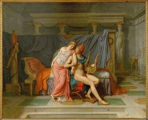 Láska mezi Parisem a Helenou ... od Jacques Louis David