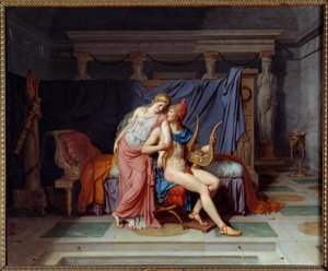 Láska Paris a Helene. Obraz od Jacquese Louise Davida (1748-1825) od Jacques Louis David
