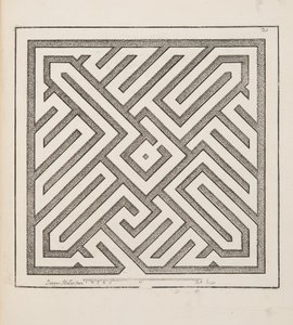 Design for Parterre, from Theater des Plans et Jardinages, pub. 1652 (rytina)