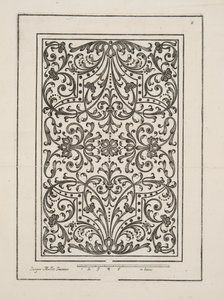 Design for Parterre, from Theater des Plans et Jardinages, pub. 1652 (rytina)