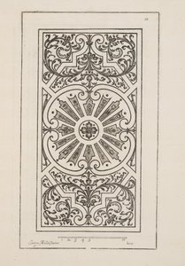 Design for Parterre, from Theater des Plans et Jardinages, pub. 1652 (rytina)