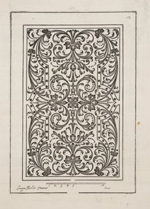 Design for Parterre, from Theater des Plans et Jardinages, pub. 1652 (rytina)