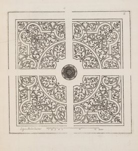 Design for Parterre, from Theater des Plans et Jardinages, pub. 1652 (rytina)