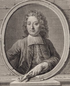 Portrét skladatele Jean-Francoise Lallouette 1651-1728. od Jacques Nicolas Tardieu