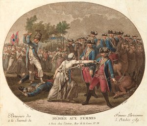 Statečnost pařížských žen 5. října 1789: věnováno ženám od Jacques Philippe Caresme