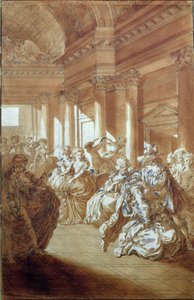 „Vrátí tě čistou a cudnou tvému manželovi“, scéna ze čtvrtého dějství „Figarova svatba“ od Pierra-Augustina Carona de Beaumarchais (1732-99) 1785