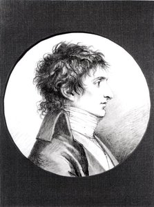 Portrét Luciena Bonaparta (1775-1840) asi 1800 (černá křída na pergamenu) od Jacques Reattu