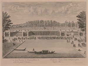 Chateau Fontainebleau od Canal Grande od Jacques Rigaud