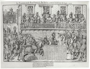 Turnaj, kde Henri II utrpěl smrtelnou ránu, 30. června 1559