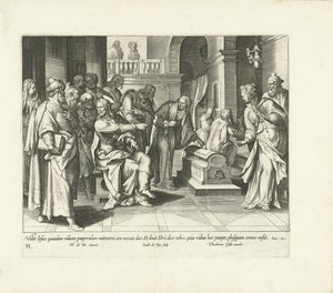 Štědrost chudé vdovy Vita, passio et resvrrectio Iesv Christi (název série) Život, utrpení a vzkříšení Krista (název série) od Jacques de Bie