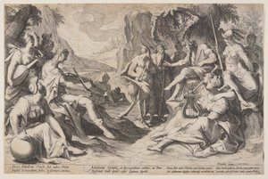 Midasův soud od Jacques de Gheyn II