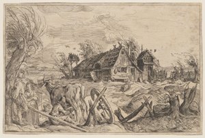 Krajina se statkem od Jacques de Gheyn II