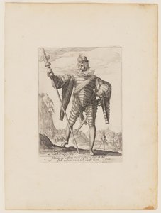 Podplukovník, od důstojníků a vojáků tělesné stráže císaře Rudolfa II. od Jacques de Gheyn II