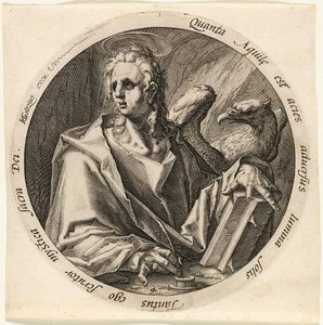 Svatý Jan, čtvrtá deska ze Čtyř evangelistů od Jacques de Gheyn II